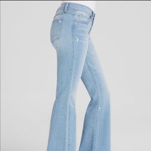 Flying Monkey Mid Rise Flare Jeans